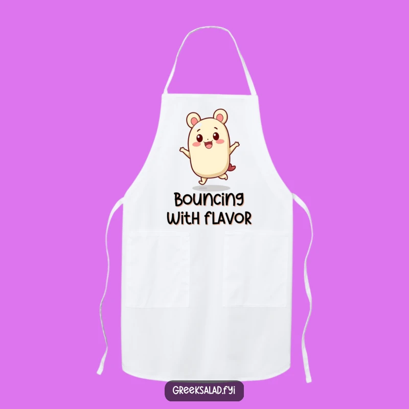 Funny Feta Cheese Hop Apron: Cheerful Chef Pal, Perfect Humorous Kitchen Gift