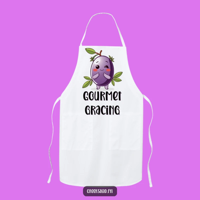 Funny Kalamata Olive Apron: Cook with Mediterranean Flair and Humor