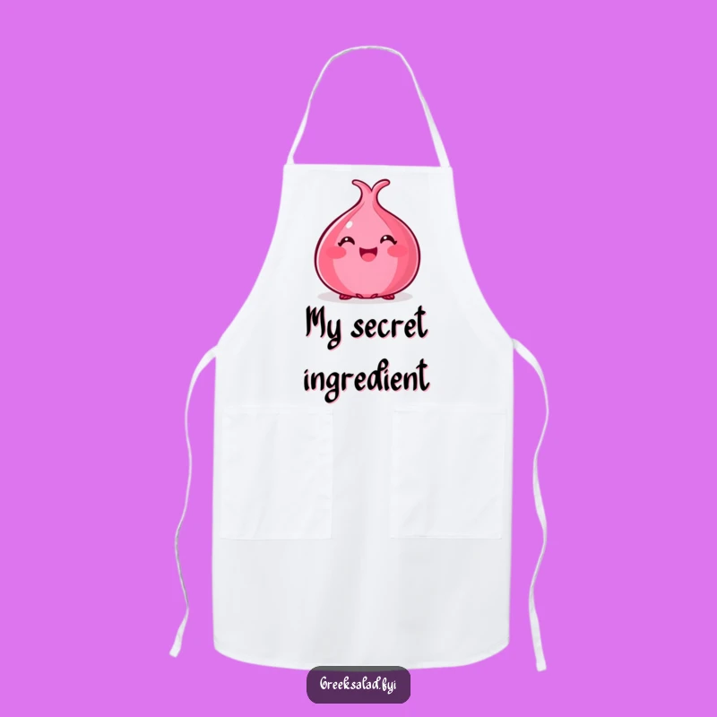 Funny Red Onion Peek Apron - Kitchen Fun for the Culinary Enthusiast