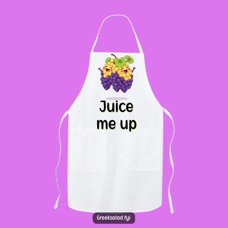Funny Synchronized Grape Jump Apron - Hilarious Kitchen Fun, Perfect Funny Gift for Cooks!
