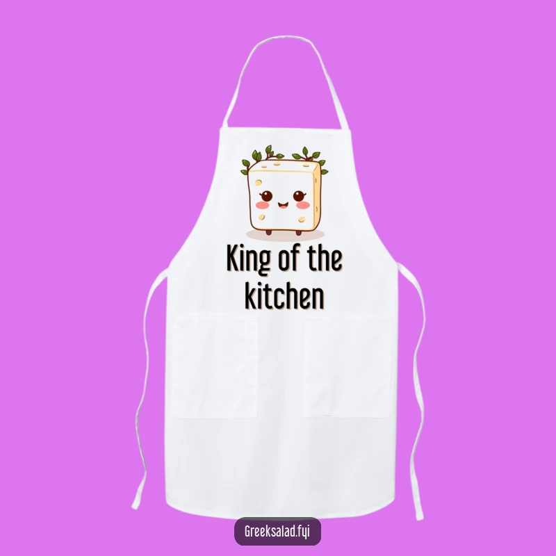 Funny Feta Apron: Cook Like a Happy Greek God Cheese Champion!