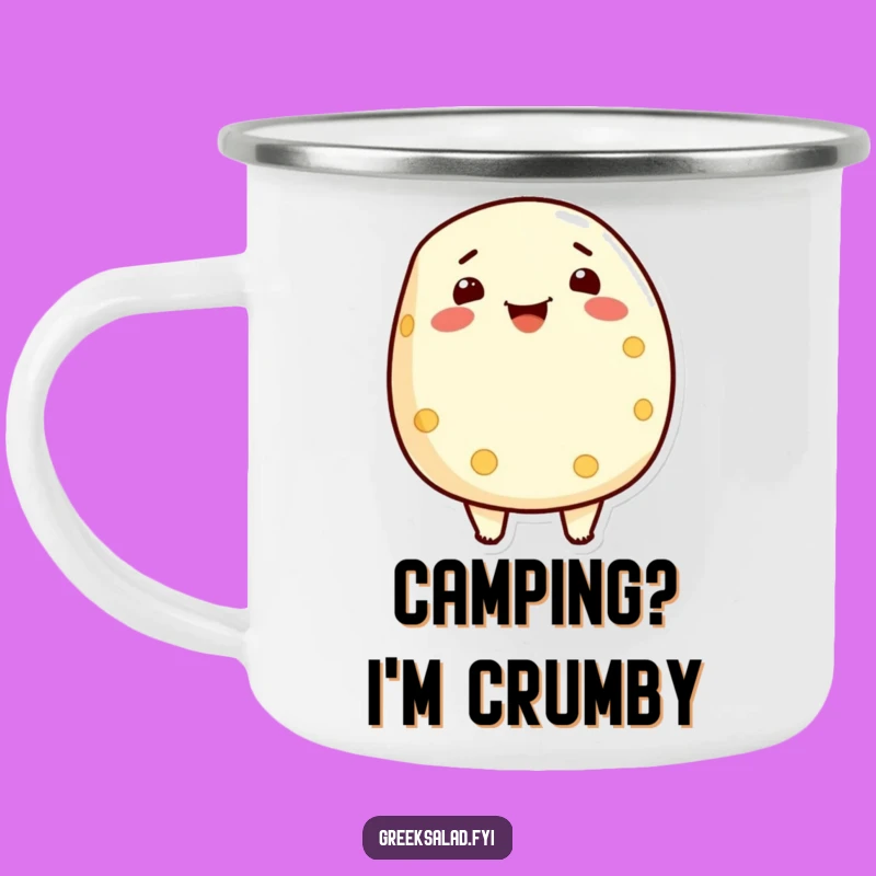 Funny Feta Cheese Camping Mug: Proud Dairy Outdoor Gift