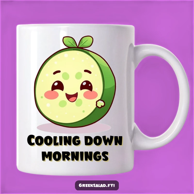 Funny Cucumber Slice Mug - Cool & Refreshing Humor Gift
