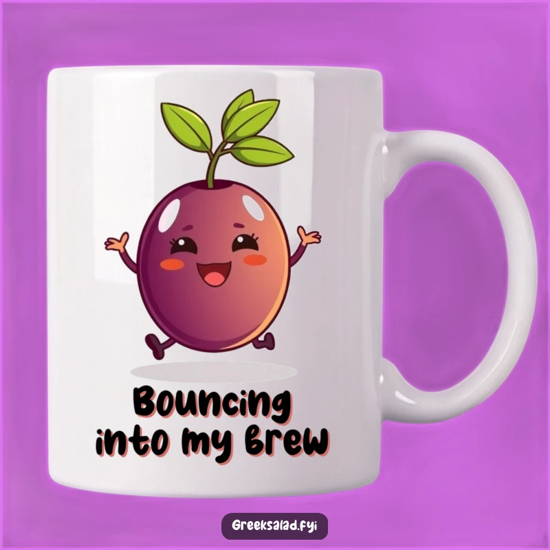 Funny Kalamata Olive Hop Mug - A Delightful & Humorous Gift for Olive Lovers