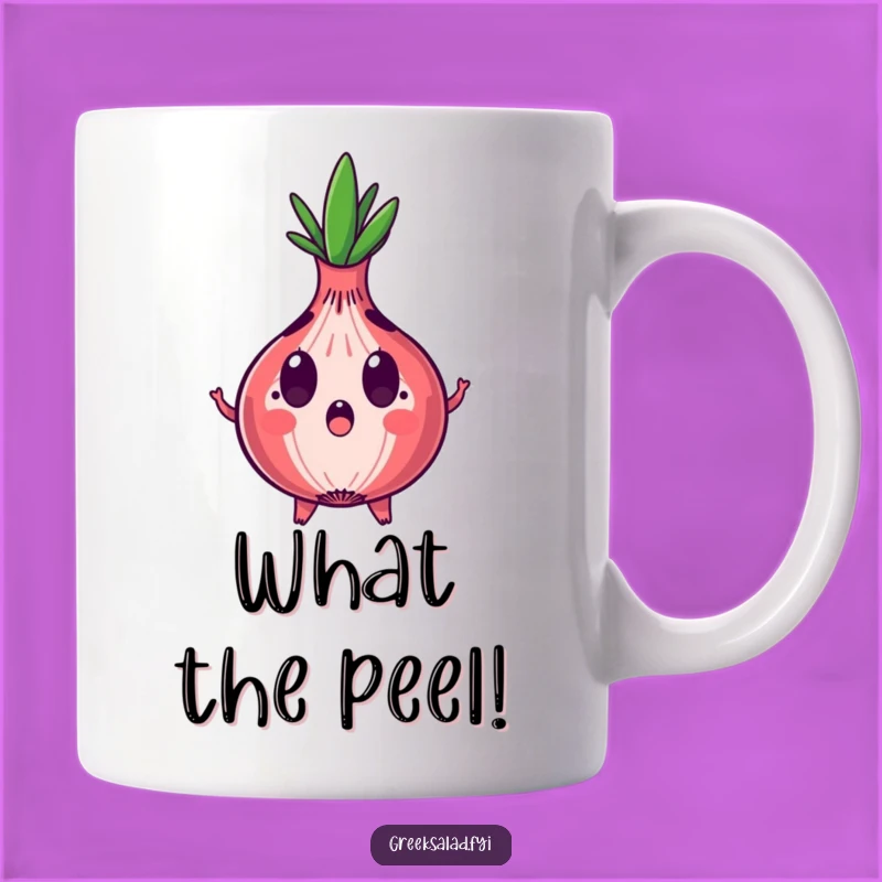Funny Surprised Onion Mug: Shocked Veggie Friend, Perfect Gift for Onion Lovers