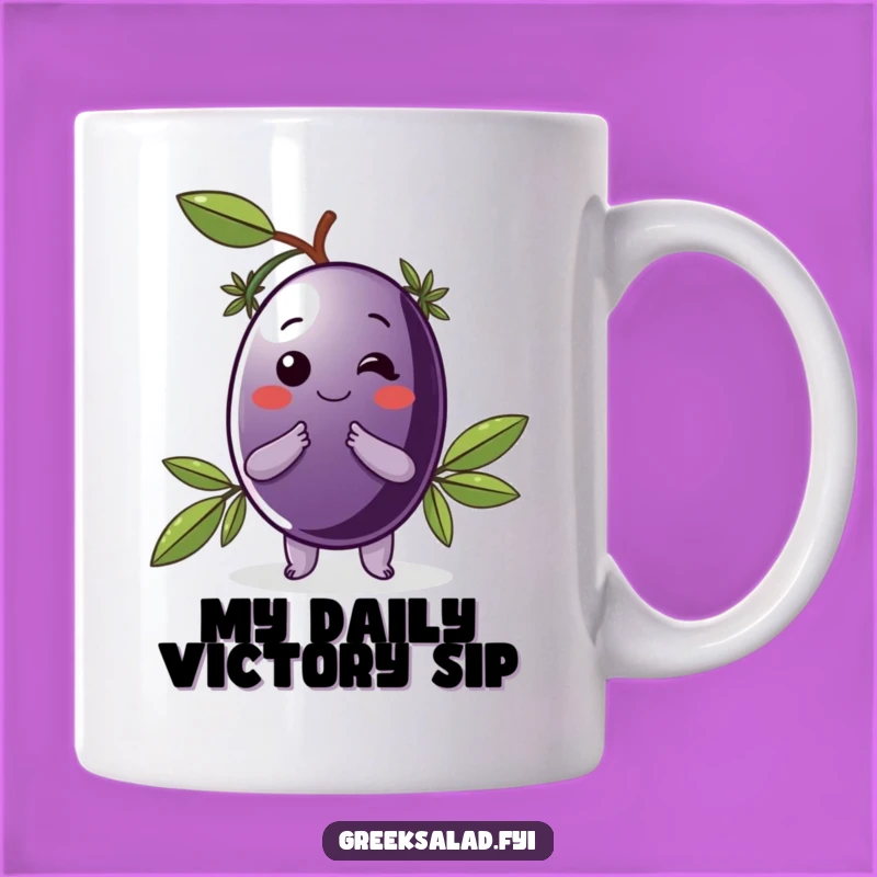 Funny Kalamata Olive Bowing Mug: A Classy & Hilarious Mediterranean Gift