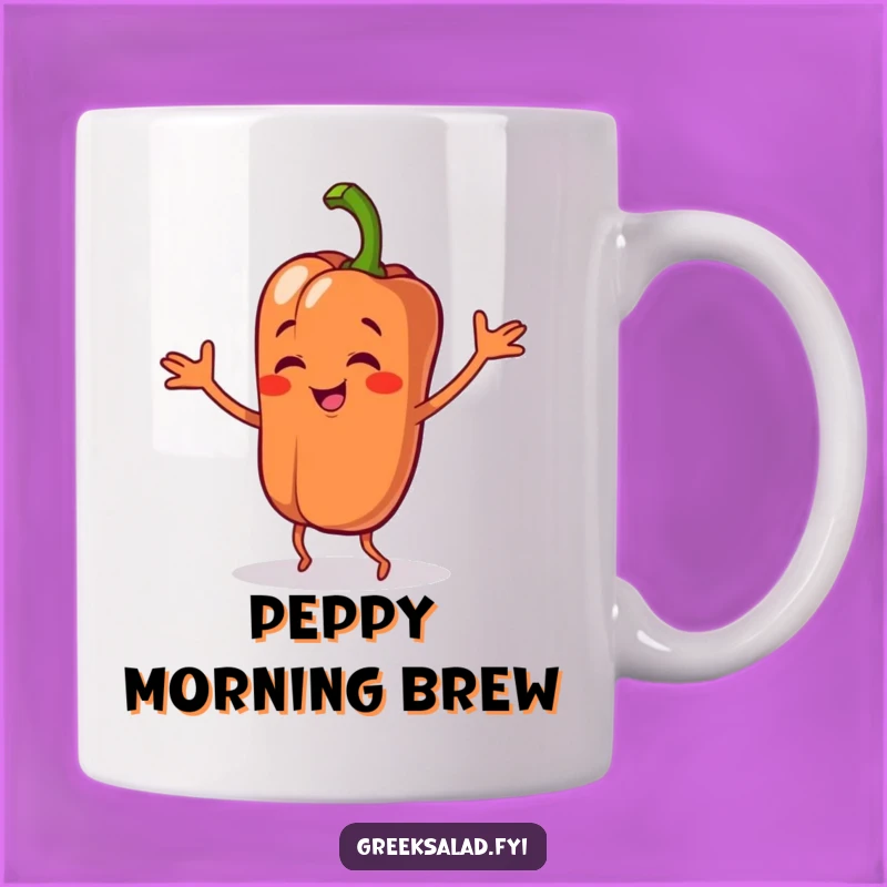 Funny Bell Pepper Dance Mug: Veggie Lover's Hilarious Gift
