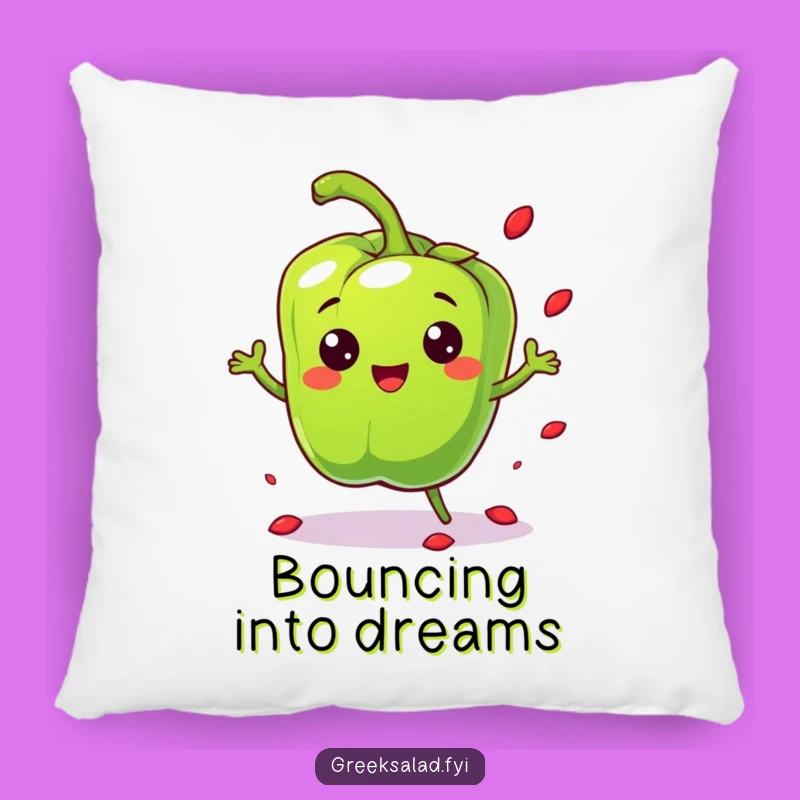 Funny Bell Pepper Pillow - Soft & Playful Bouncy Comfort