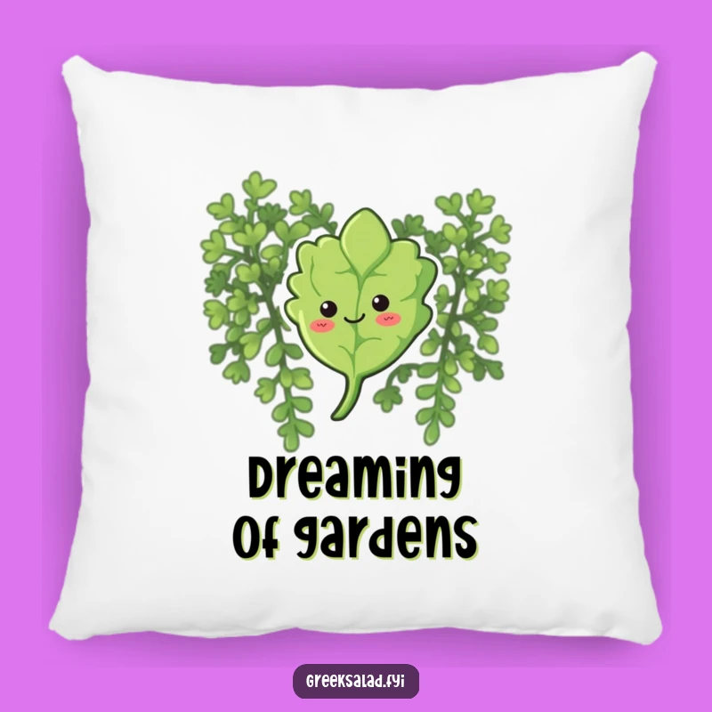 Funny Curious Oregano Pillow: Cozy Comfort with a Gentle Smile