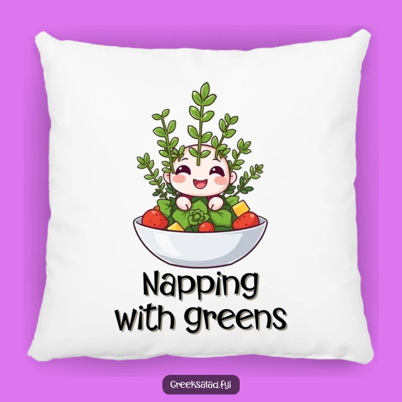 Funny Happy Oregano Wink Pillow: Snuggle Up with Herbal Comfort and Wit!
