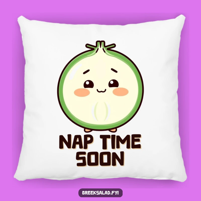 Funny Shy Onion Slice Pillow: Snuggle Up with This Cheerful Vegetable's Polite Bow