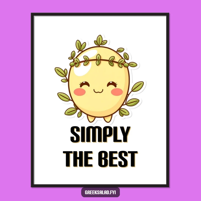 Funny Cheeky Olive Digital Art: Witty Vector Graphic, Perfect Humorous Gift