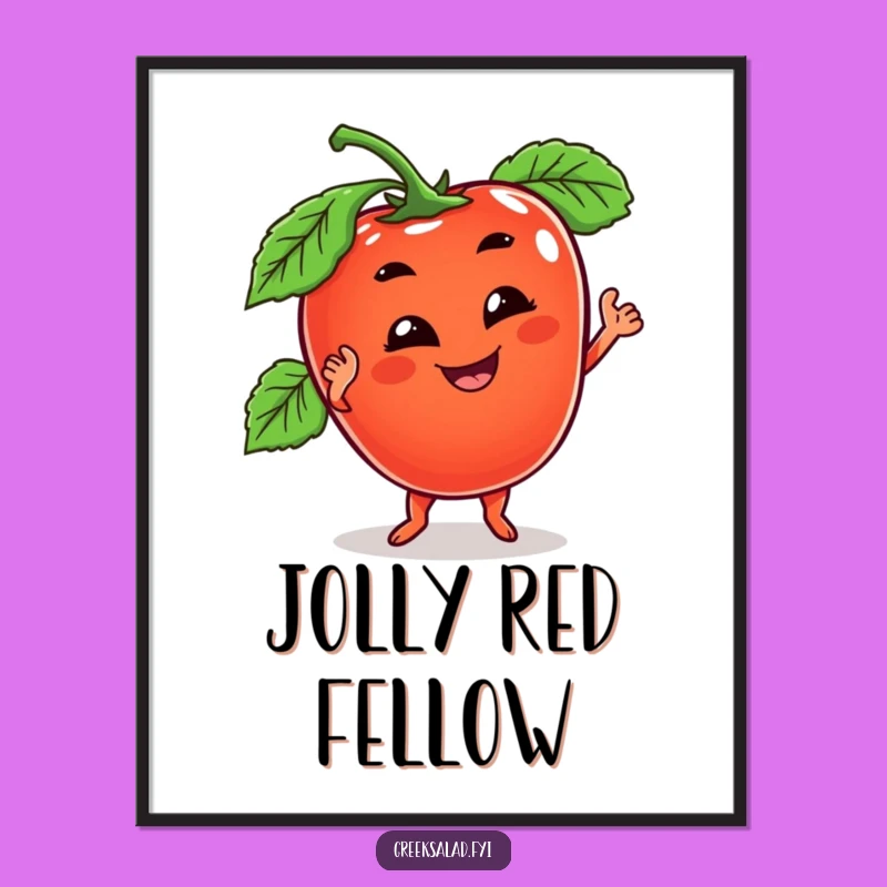 Funny Tomato Dance Digital Art - Goofy Veggie Groove, Instant Funny Gift