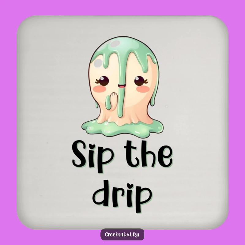 Funny Balsamic Glaze Coasters: Protect Surfaces with Gourmet Drips