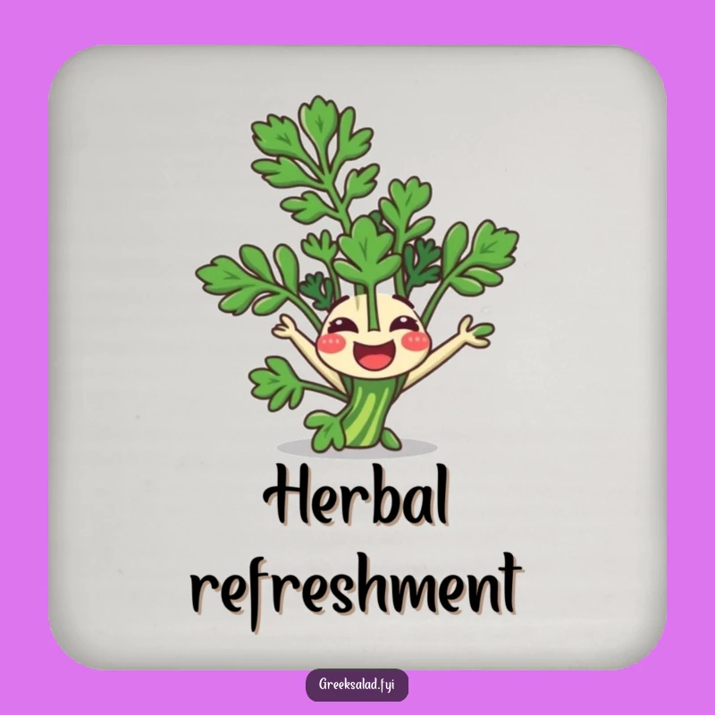 Funny Coasters: Parsley Somersault, Fresh Decor