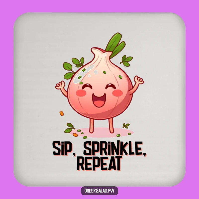 Funny Onion Ring Coaster - Wiggling Protection for Your Surfaces