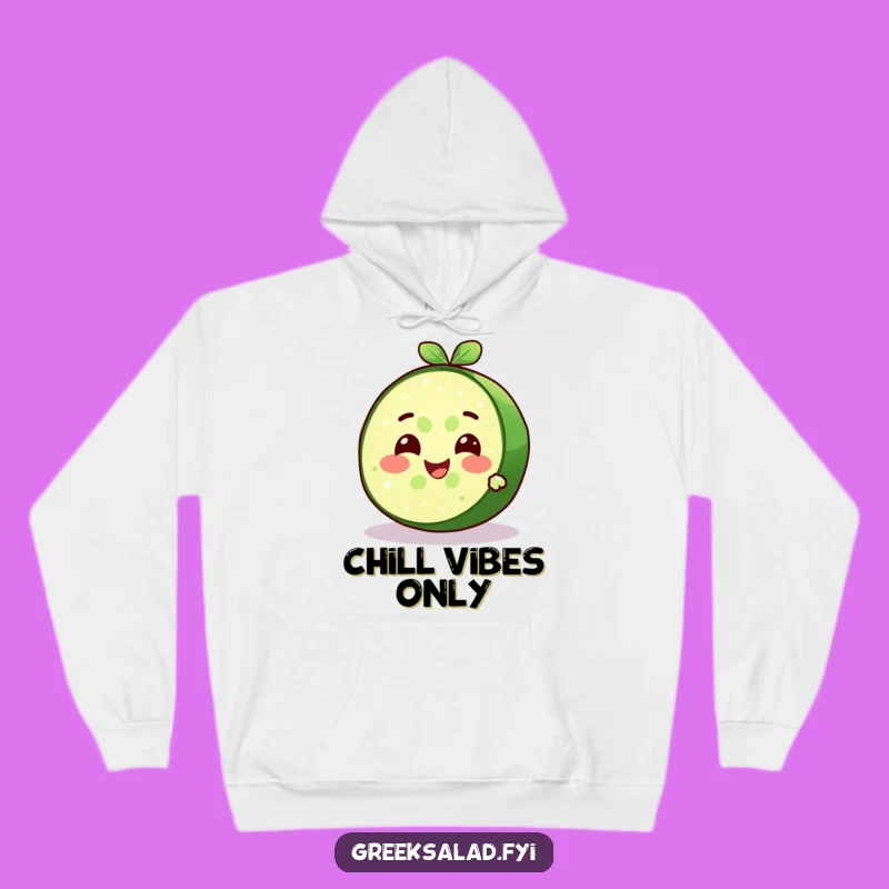 Funny Cucumber Slice Hoodie - Cozy & Cool Refreshing Comfort