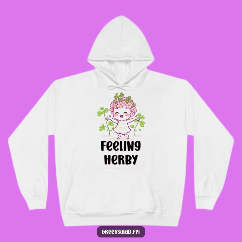 Cozy Funny Dancing Oregano Hoodie: Warmth Meets Whimsical Herb Humor