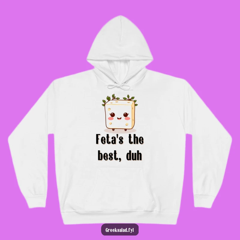 Funny Feta Hoodie: Cozy Up in This Happy Greek God Cheese Wear!