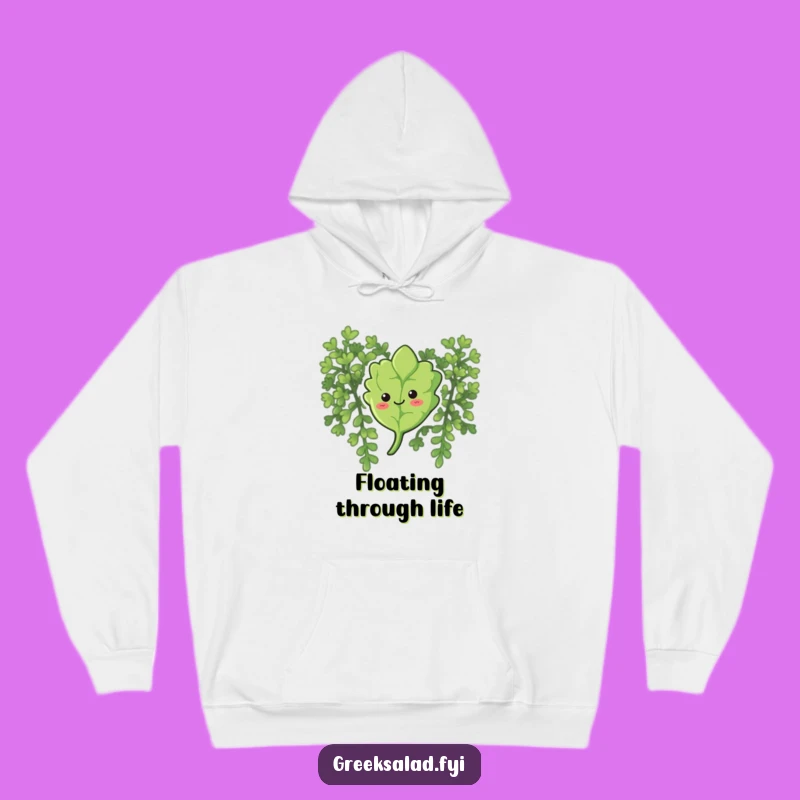 Cozy Funny Curious Oregano Hoodie: Float in Comfort and Calm