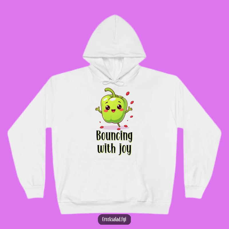 Funny Bell Pepper Hoodie - Cozy & Playful Seed-Scattering Fun