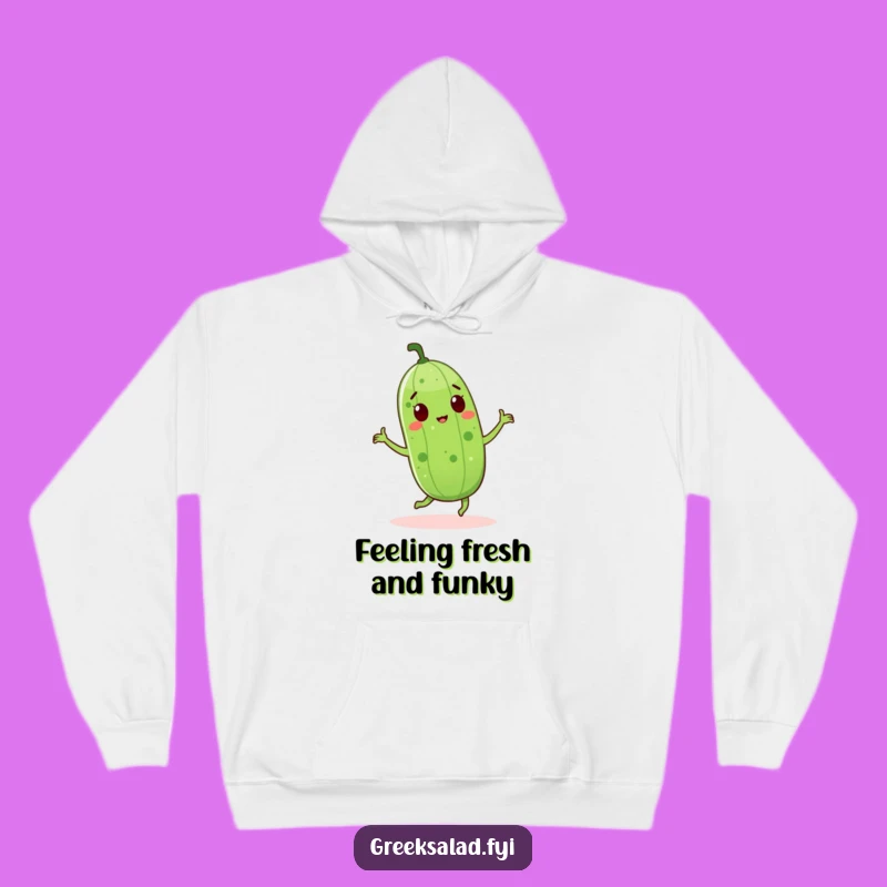 Funny Cucumber Dance Hoodie: Cozy Up with Some Veggie Groove