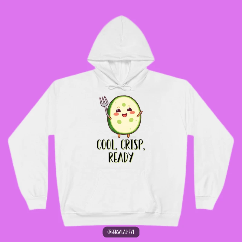 Funny Hoodie: Cozy Up with a Grinning Cucumber Fan