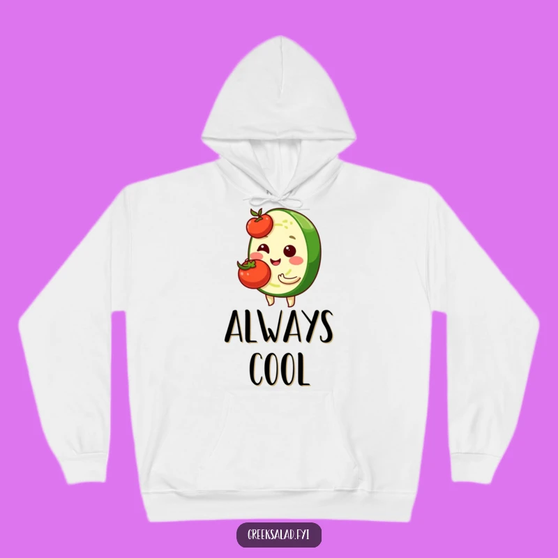 Funny Shy Cucumber Hoodie: Cozy Veggie Pal, Ultimate Humorous Gift Wear