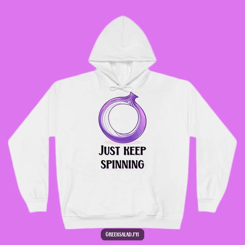 Funny Onion Ring Hoodie - Stay Cozy with This Humorous Purple Ring Design
