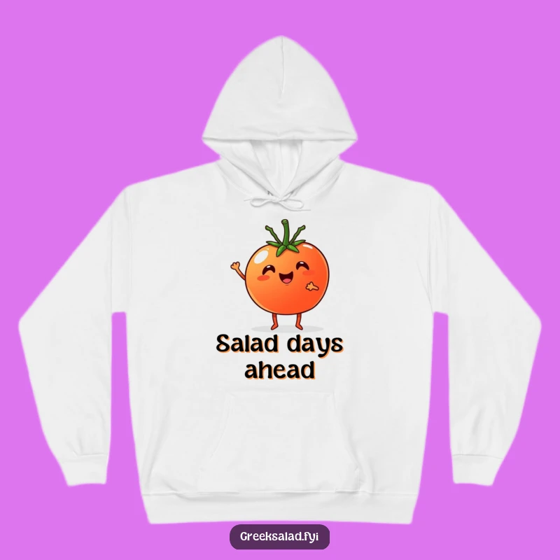 Funny Cozy Hoodie: Veggie Pals Tomato & Cucumber, Hilarious Gift