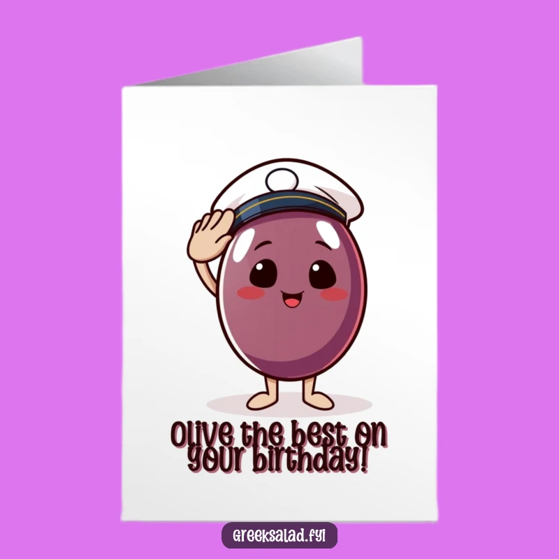 Free Printable Funny Olive Sailor Birthday Card - A Salty Downloadable Gift!