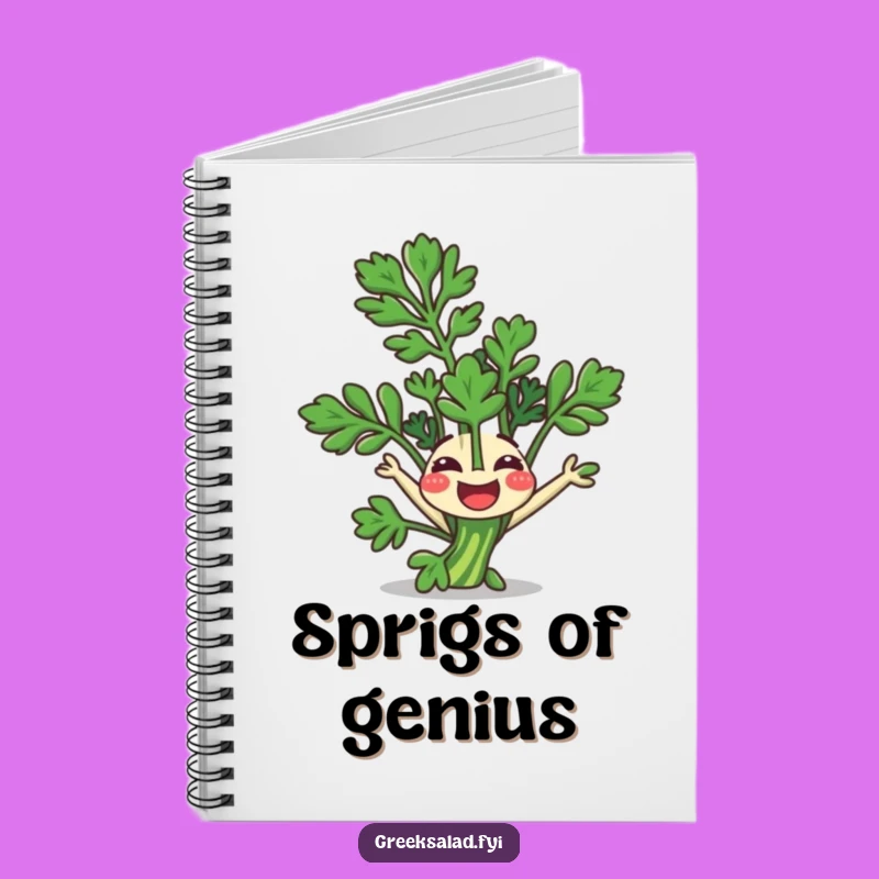 Funny Notebook: Parsley Somersault, Fresh Ideas, Great for Notes