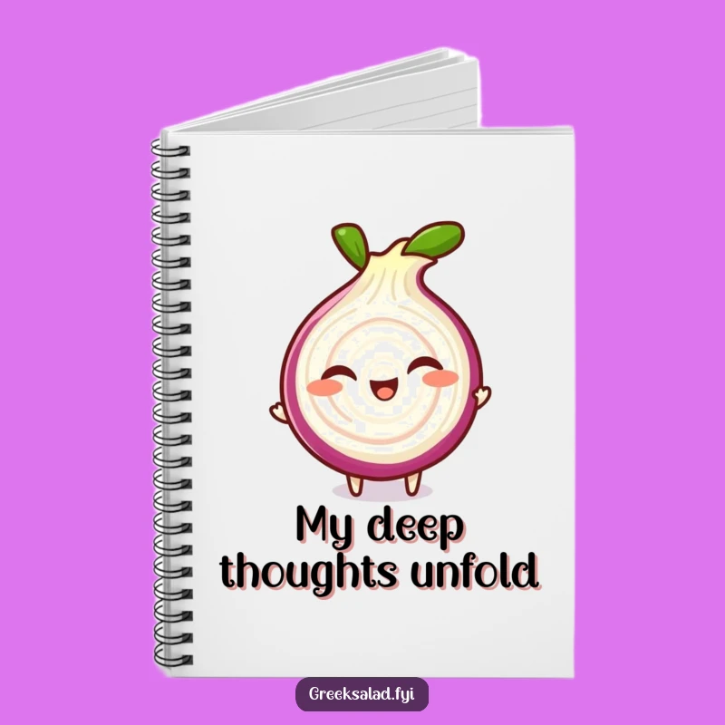 Funny Onion Notebook: Giggling Red Character Journal Gift