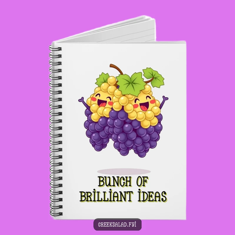 Funny Synchronized Grape Jump Notebook - Hilarious Fruit Journal, Ideal Funny Gift for Writers!
