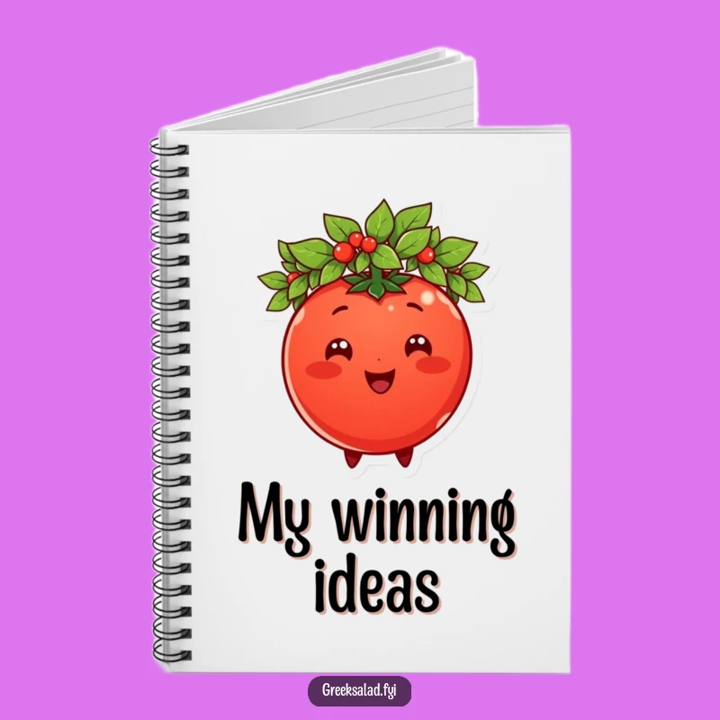 Funny Tomato King Notebook: Jot Down Ideas with Regal Humor