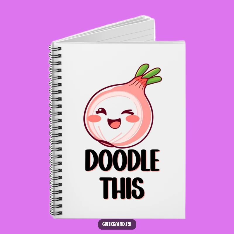 Funny Winking Onion Ring Notebook: Jot Down Ideas with Playful Cheekiness