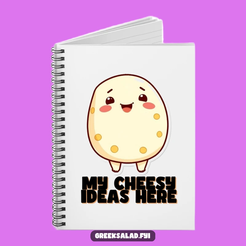 Funny Feta Cheese Notebook: Proud Dairy Character Journal Gift