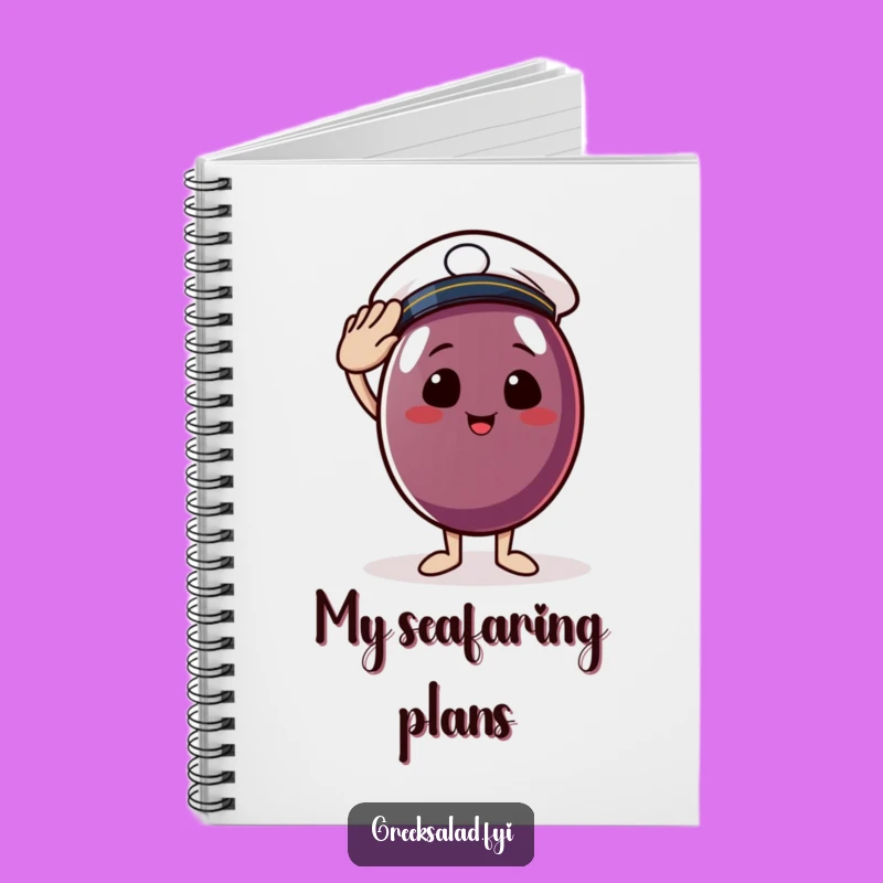 Funny Sailor Olive Notebook - Cheerful Nautical Journal, Saluting Olive Pages, Ideal Funny Gift!