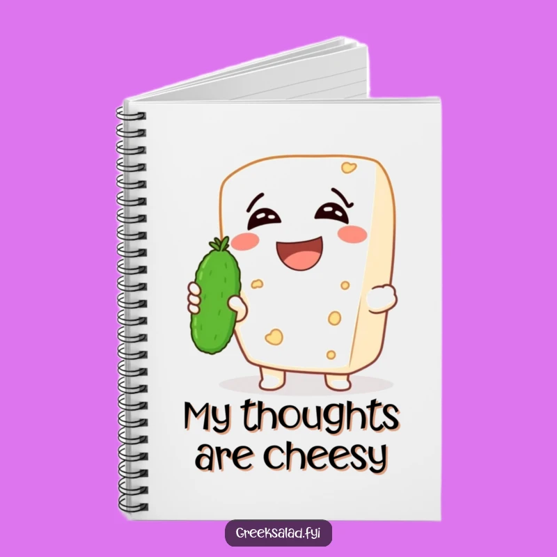 Funny Feta Laugh Notebook: Cheesy Joy, Journal Funny Gift