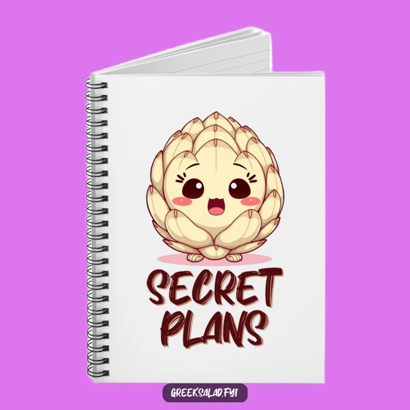 Funny Surprised Artichoke Heart Notebook: Jot Down Surprises with Veggie Fun