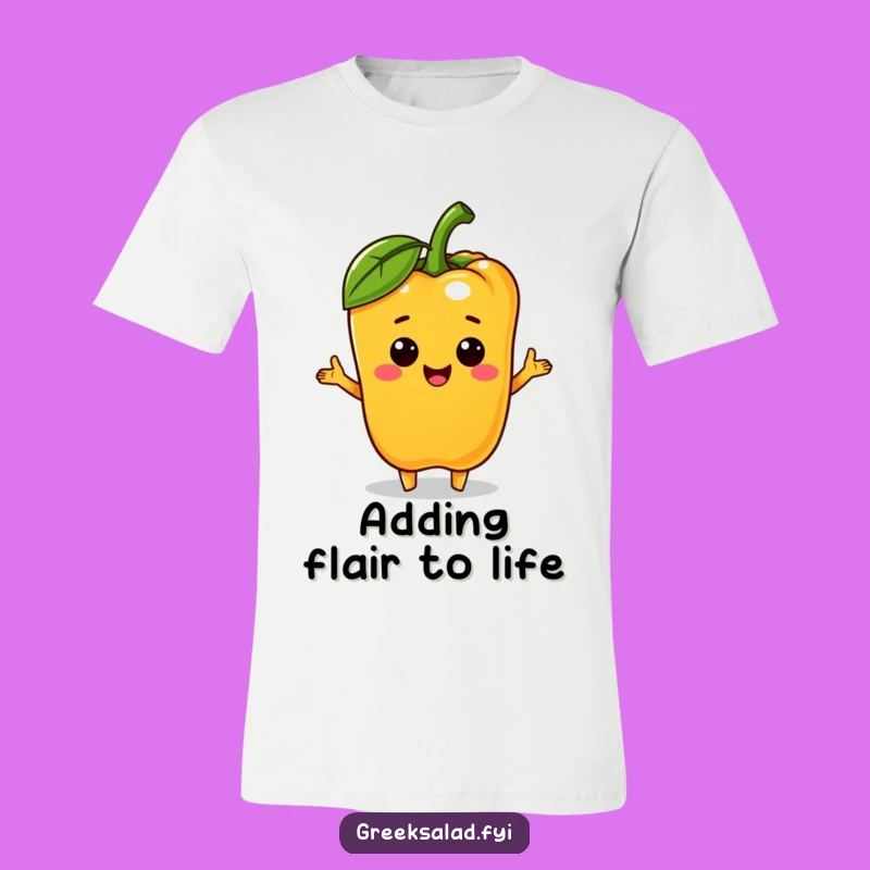 Funny Bell Pepper Olive T-Shirt: Wear the Gift of Good Cheer