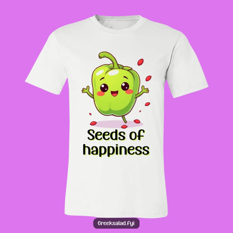 Funny Bell Pepper T-Shirt - Bouncy & Energetic Comedic Apparel