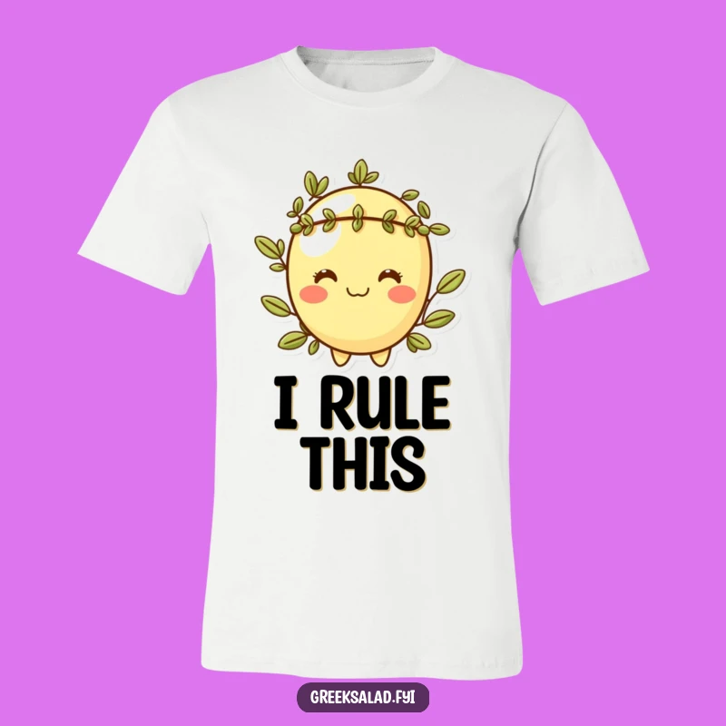 Funny Cheeky Olive T-Shirt: Witty Caesar Style, Perfect Humorous Gift