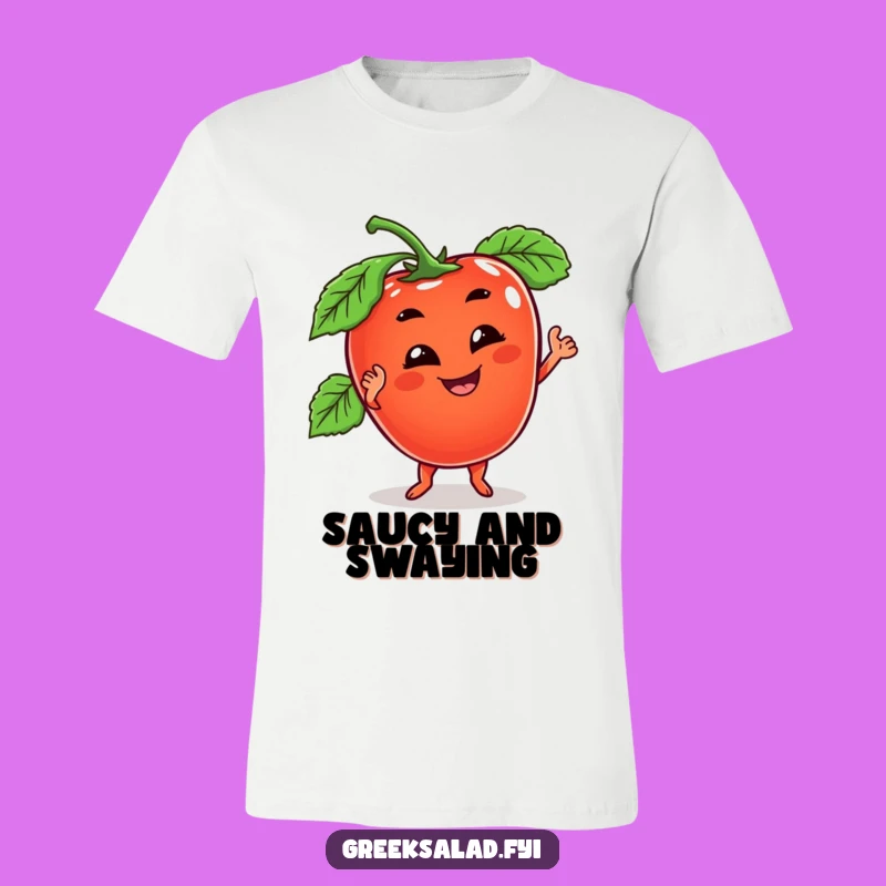 Funny Tomato Dance T-Shirt - Goofy Grooving Veggie Tee, Awesome Funny Gift Idea