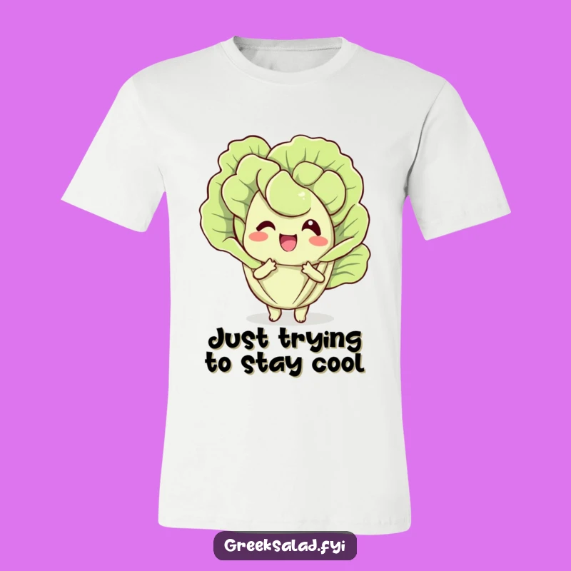 Funny Lettuce Leaf T-Shirt - Delightful Fanning Veggie Tee, Hilarious Funny Gift Idea