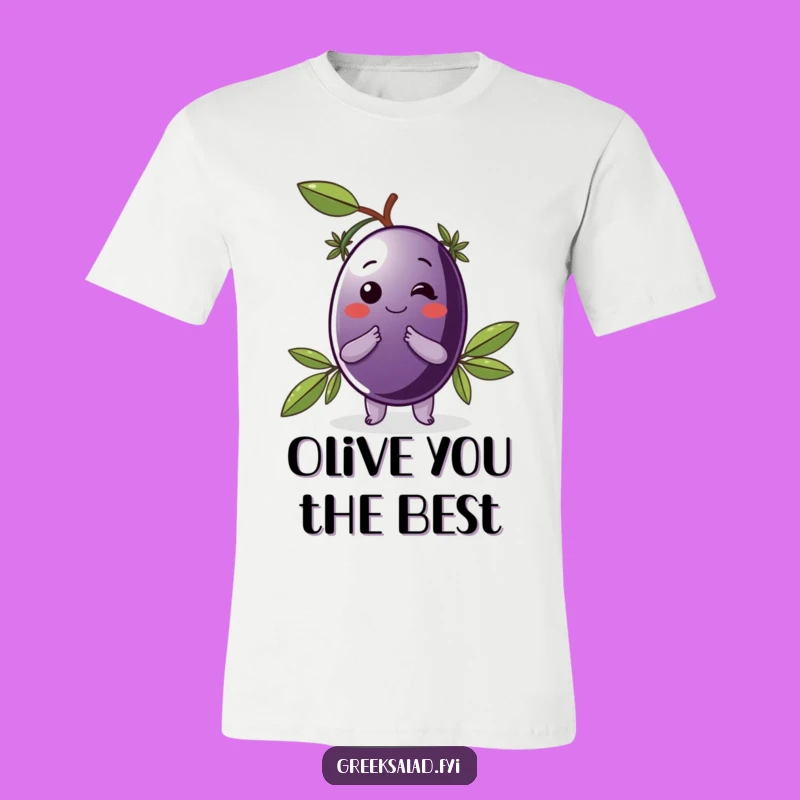 Funny Kalamata Olive Bowing T-Shirt: Wear Your Classy Humor Out