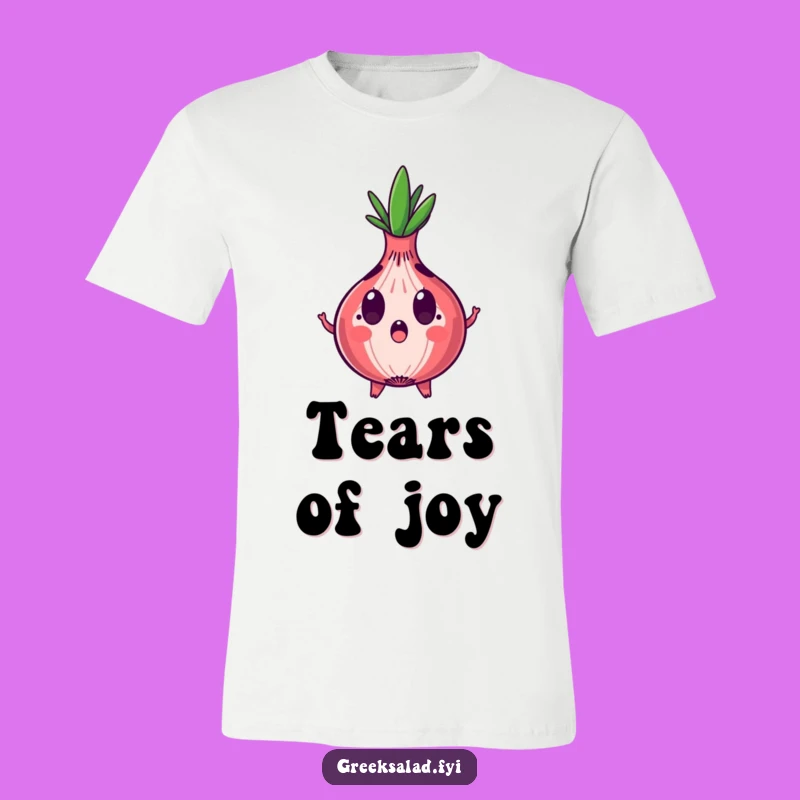 Funny Surprised Onion T-Shirt: Shocked Veggie Pal, Perfect Humorous Gift