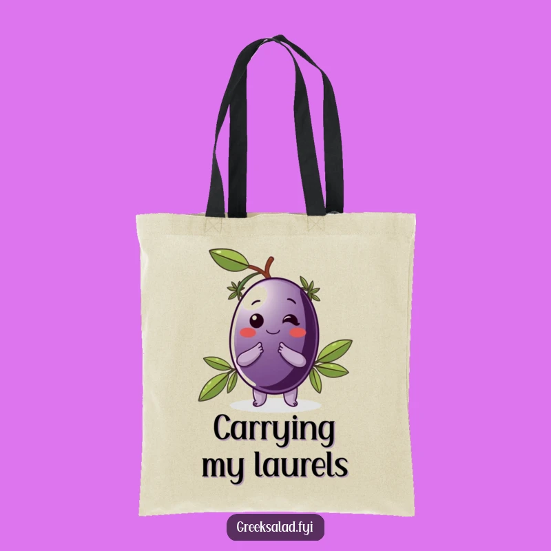 Funny Kalamata Olive Tote Bag: Carry Your Elegance and Laughs