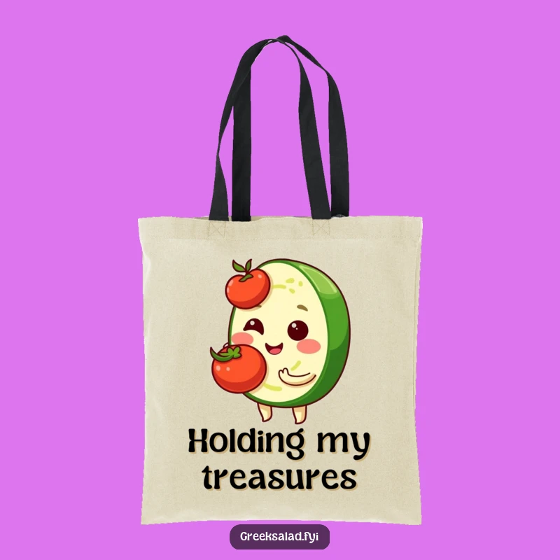 Funny Shy Cucumber Tote Bag: Eco-Friendly Veggie Pals, Great Humorous Gift
